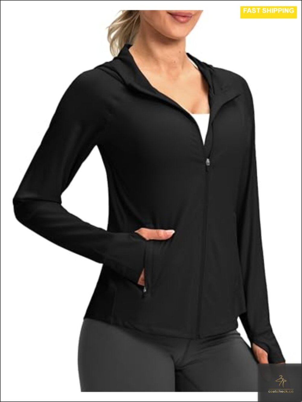 UPF 50+ Sun Hoodie Jacket Long Sleeve Hiking Shirt